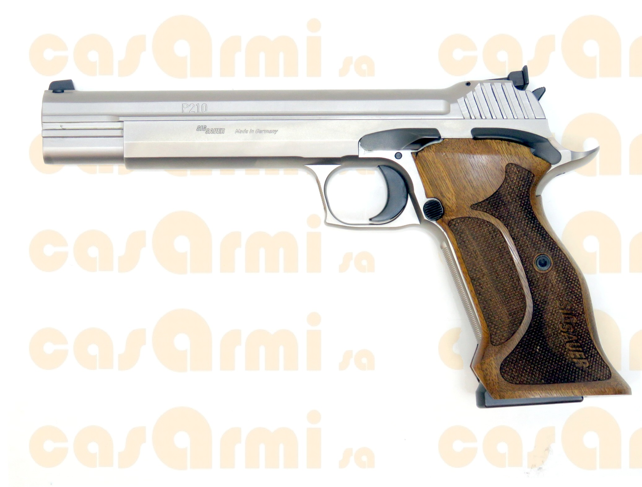 SIG SAUER mod. P210 Super Target inox, con valigetta originale, secondo caricatore 9 Para